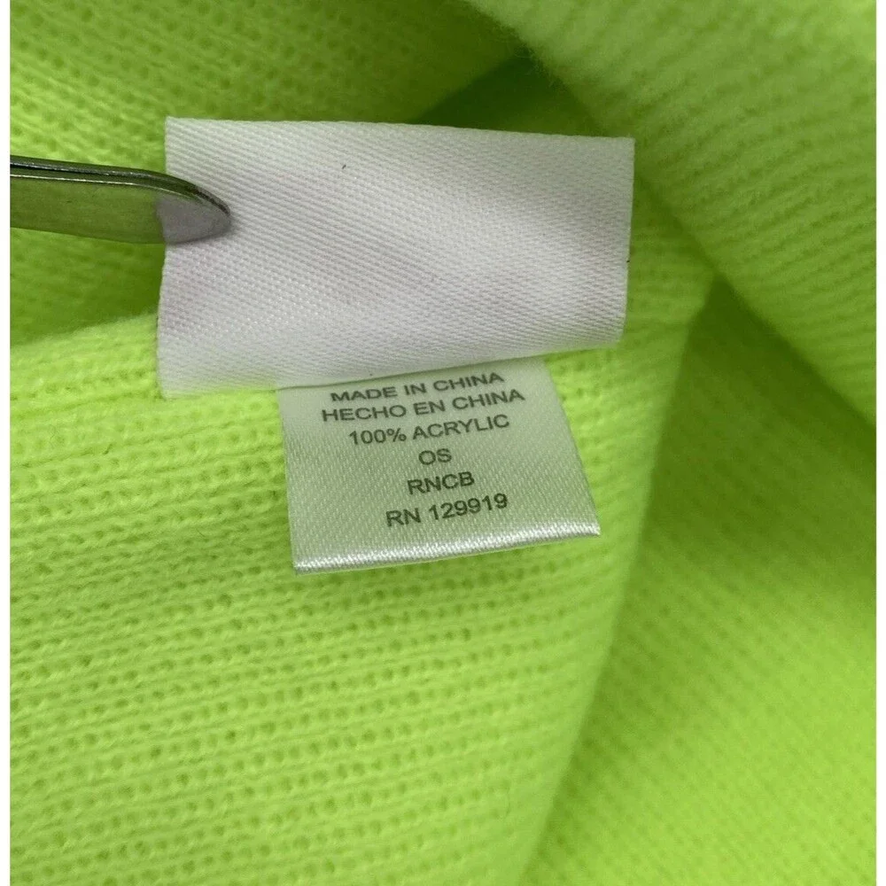 Levi’s Beanie Classic Winter Neon Yellow Green All Season Knit Cap NWOT